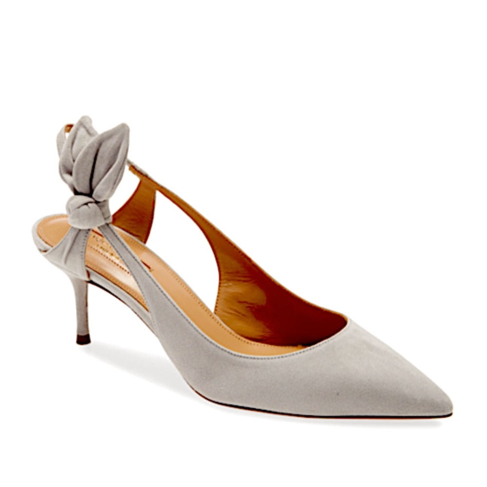 Aquazurra Drew Pointed Toe Slingback Pump